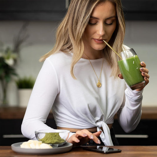Naturya Organic Green Superblend, 250G, Alkalising Superfood Blend For Smoothies