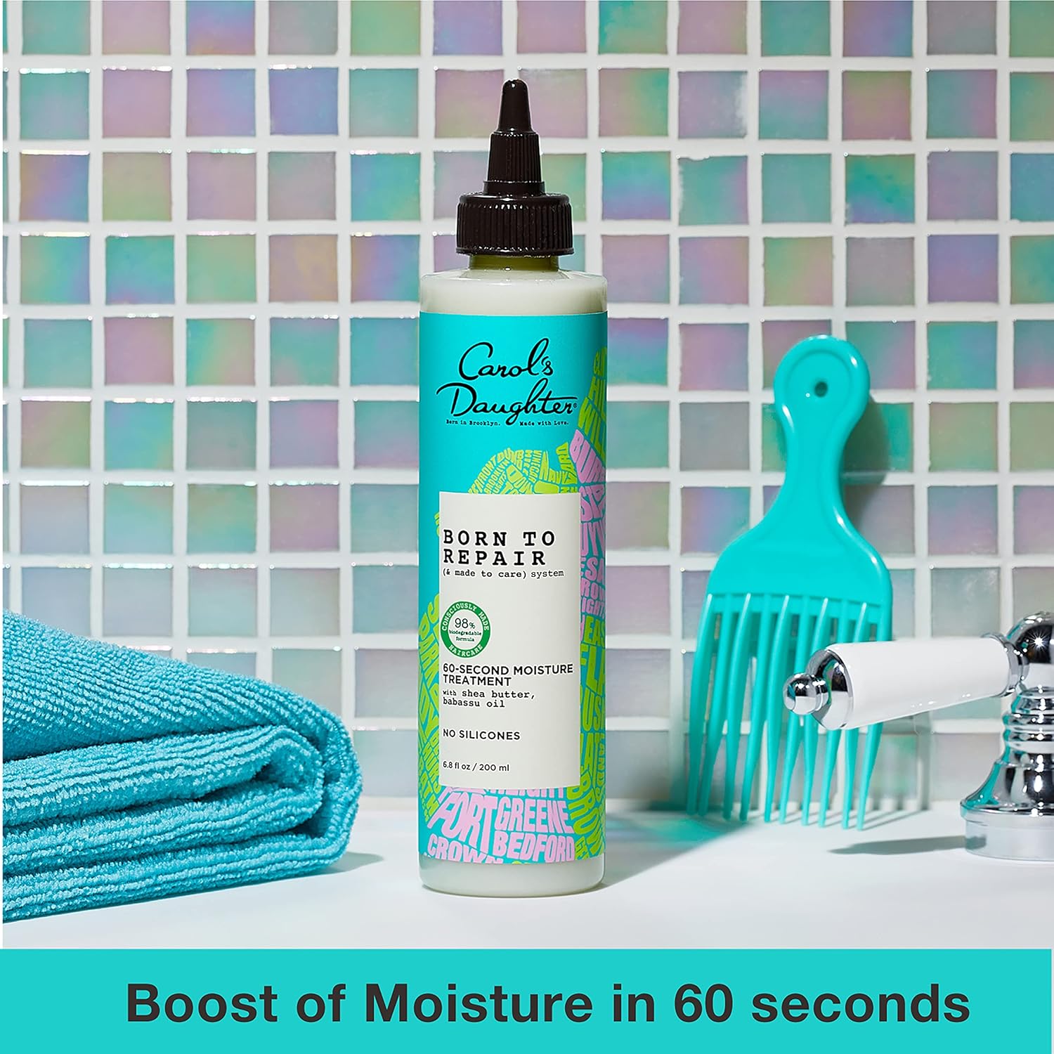 Carol's Daughter Born to Repair Hair Care Set for Damaged Hair - Hydrating Shampoo, 60 Second Moisture Treatment, Nourishing Conditioner (3 Product Kit) : Beauty & Personal Care