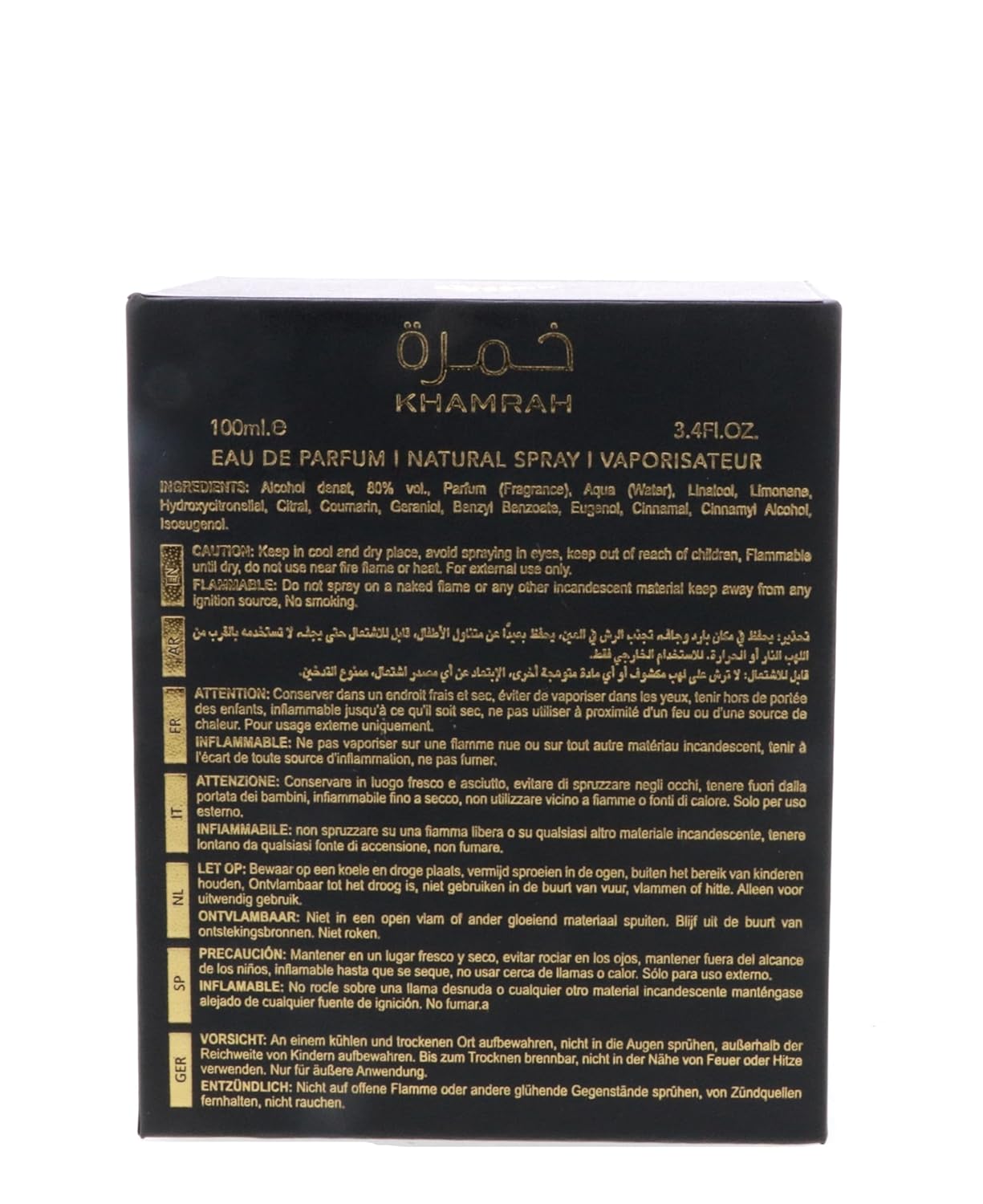 Khamrah | Eau De Parfum 100Ml | Maison Alhambra : Beauty & Personal Care