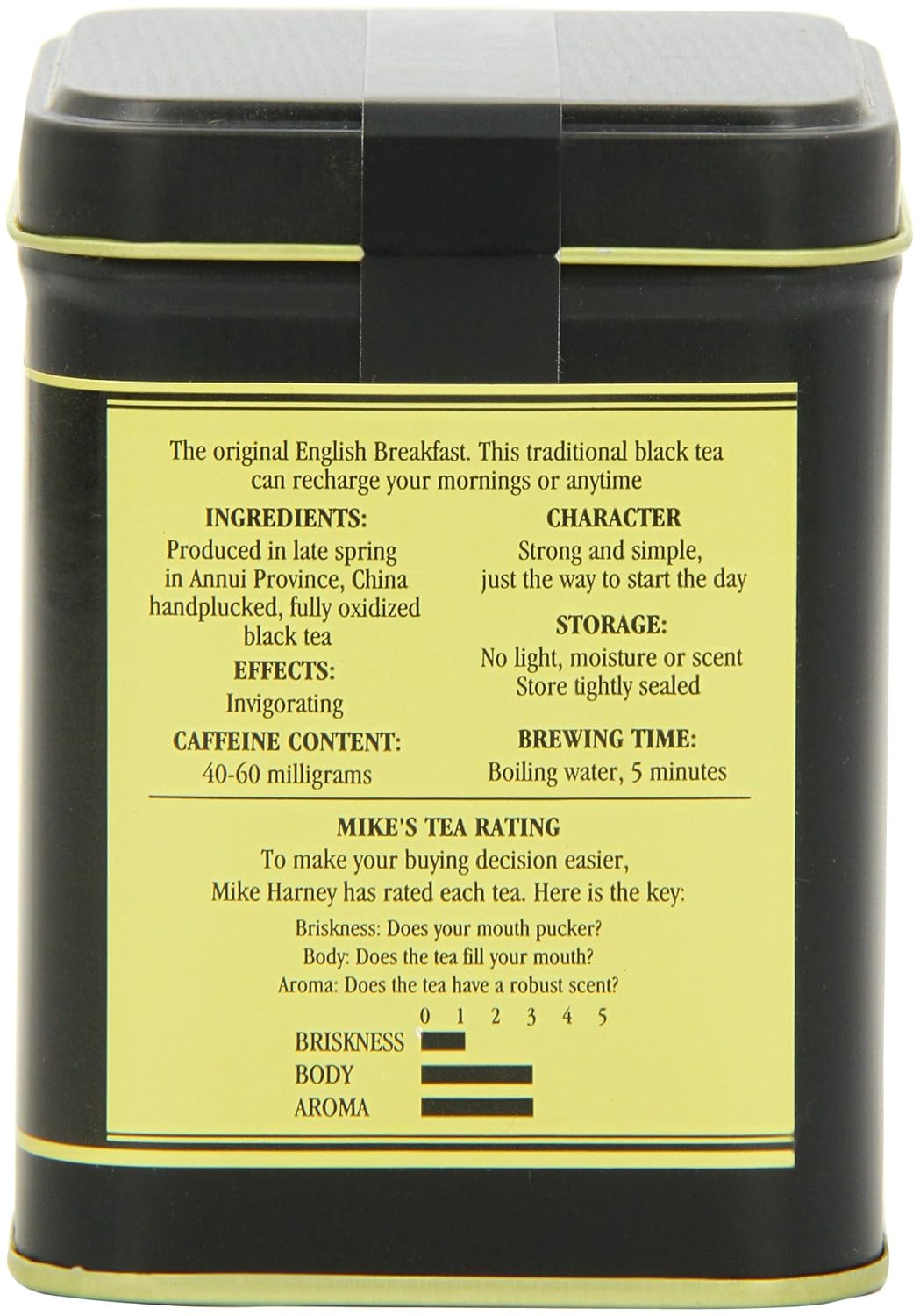 Harney & Sons Loose Leaf Black Tea, English Breakfast, 4 Ounce