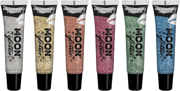 Moon Glitter – Holographic Glitter Lipgloss Lip Gloss - 15Ml (Set Of 6)
