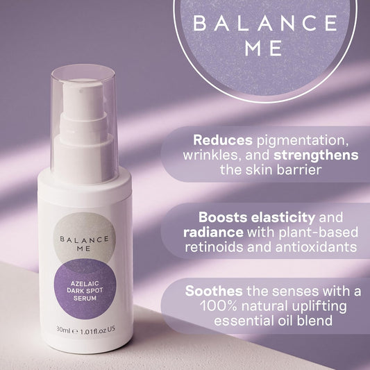 Balance Me Azelaic Spot Serum 30Ml, Acne Treatment With Niacinamide For Hyperpigmentation, Dark Spot Correcting And Acne Scars