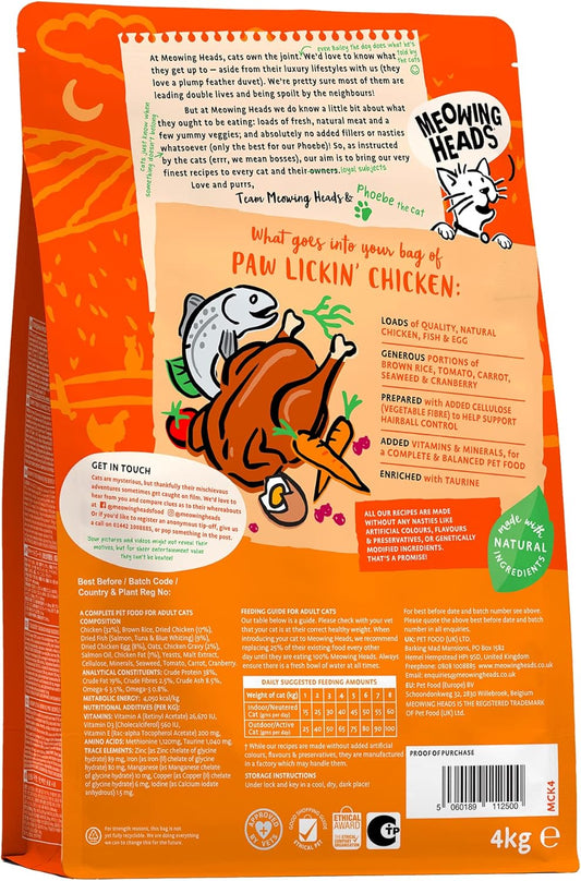 Meowing Heads Paw Lickin’ Chicken 4kg x 1?MCK4