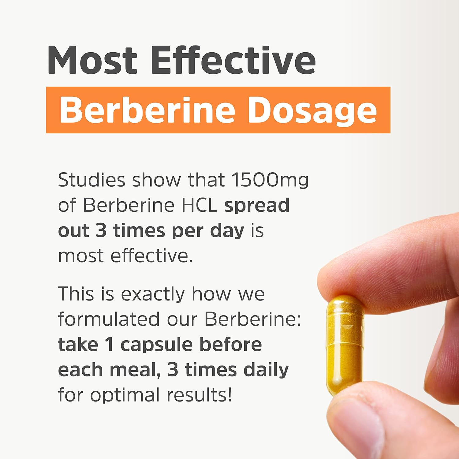 Physician's Healthy Alternatives Clean Label Berberine 1500mg - Ultra Pure 98% Berberine HCl, Highest Purity in The US - No Magnesium Stearate, Maltodextrin, or Methylcellulose - 90 Caps (500mg Each) : Health & Household