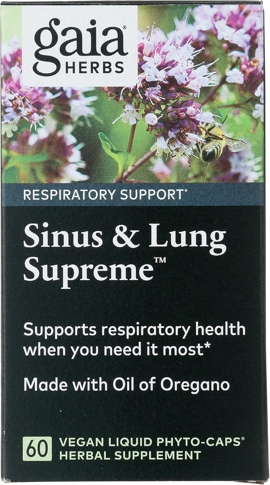 Gaia Herbs Sinus & Lung Supreme, 60 CT