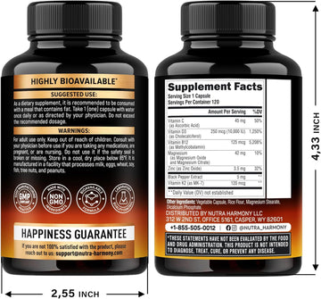 Vitamin D3 K2 - Vitamin D3 10000 Iu & K2 As Mk-7 120 Mcg - Immune & Mood Support, For Bone & Teeth Health - With Magnesium, Zinc & Vitamin C & B12 - Highly Bioavailable - Made In Usa, 240 Capsules
