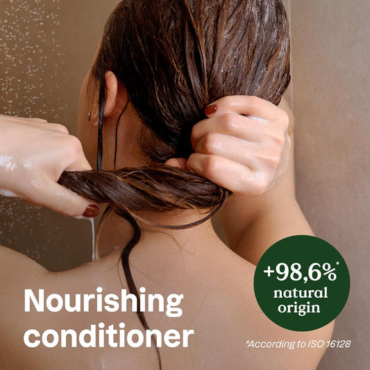 Attitude Nourishing Conditioner, Bergamot & Ylang Ylang, With Essential Oils, Vegan & Plant-Based, Aluminum Bottle, Moisturizing Hair Care For Dry Hair, 16 Fl Oz