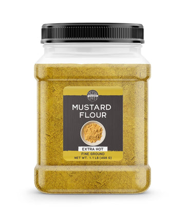 Birch & Meadow Hot Mustard Flour, 1.1 lb, Hot & Spicy, Sauces & Dry Rubs, Homemade Mustard