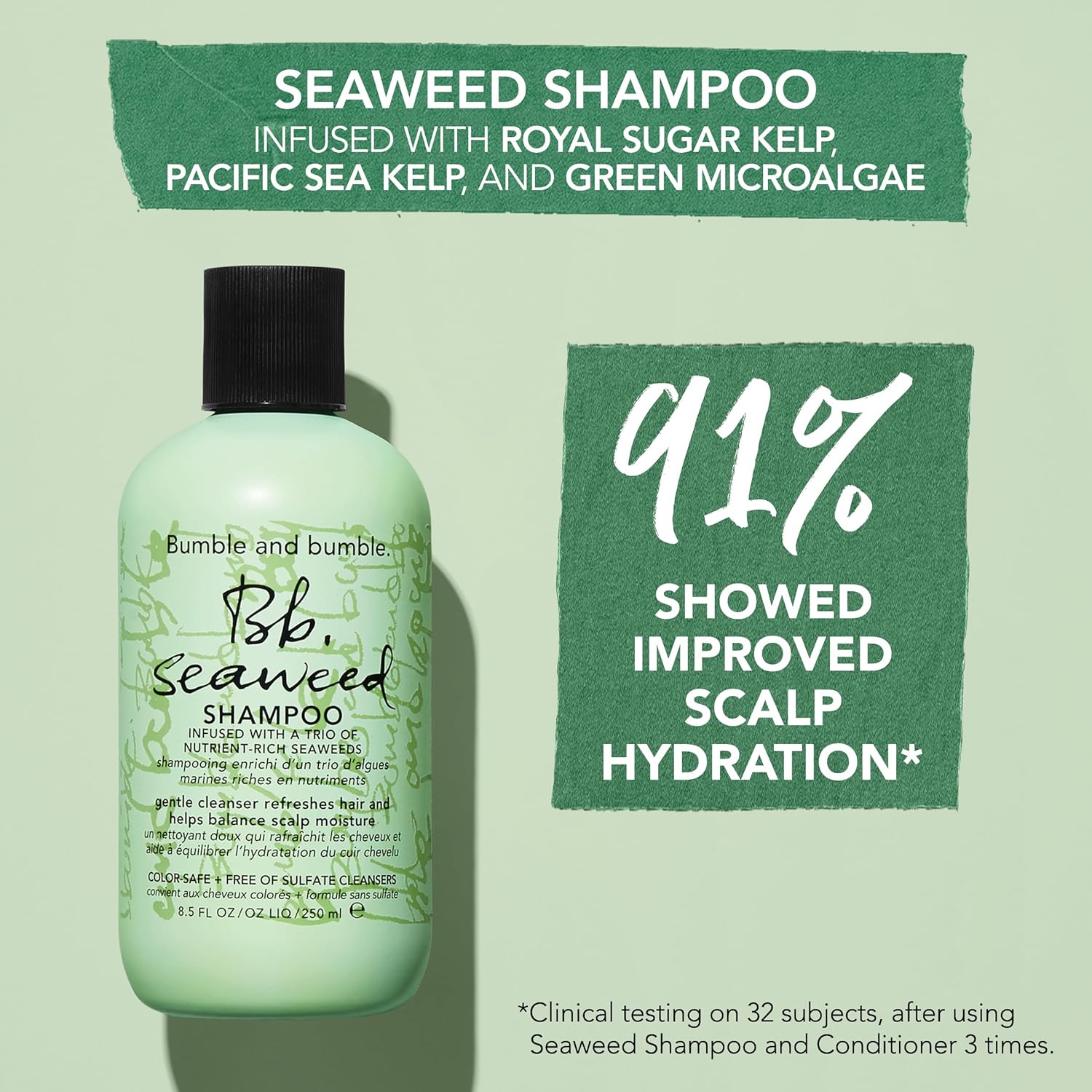 Bumble and bumble Seaweed Nourishing Shampoo, Pump sold separately, 33.8 fl. oz