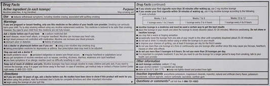 Kirkland Signature Quit 4 Nicotine Polacrilex Lozenges, Cherry Flavor, 270 Count : Health & Household