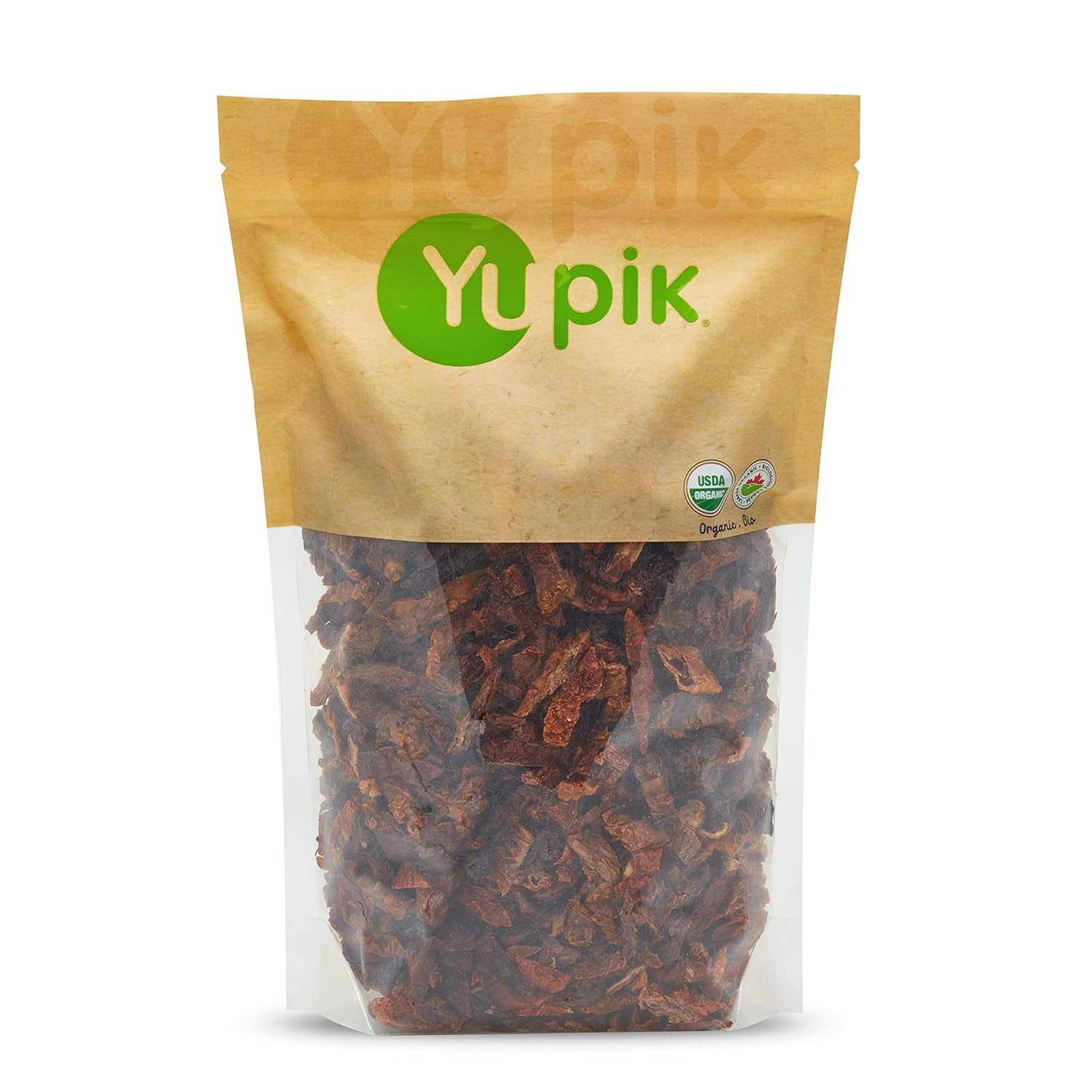 Yupik Organic Sundried Tomatoes, Julienne Slices, 2.2 Lb, Non-Gmo, Gluten-Free, Vegan, Kosher, Dehydrated Tomatoes, Sea Salted, Sulphites-Free, Source Of Fiber, Savory Ingredient, Ideal For Cooking