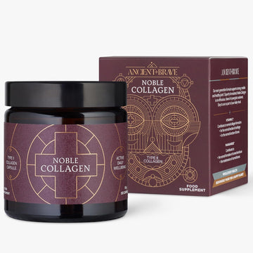 Ancient + Brave Noble Collagen - Type 2 Collagen Capsules For Joint Health, Healthy Bones & Ligaments - Enhanced With Vitamin C, Boswellia Serrata & Manganese - Gluten Free, Soy Free, 30 Capsules