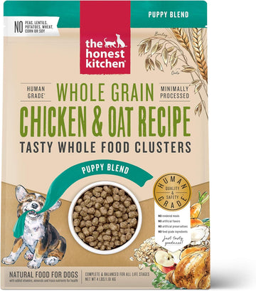 The Honest Kitchen Whole Food Clusters Puppy Whole Grain Chicken Dry Dog Food, 4 Lb Bag