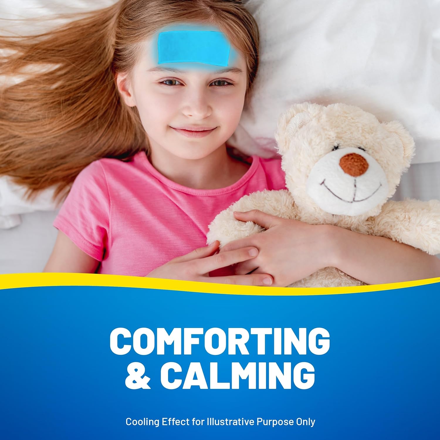 KOOL 'N' SOOTHE Fever Cooling Gel Sheets/ 4 Pack/Children 1+ Year/Immediate Cooling Relief for Fever : Amazon.co.uk: Health & Personal Care