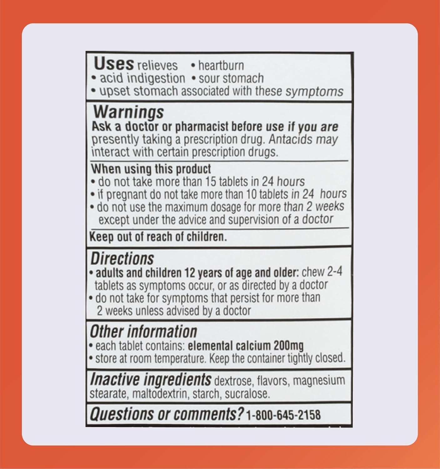 Rugby Regular Strength Antacid Chewable Tablets - Made With 500 Mg Of Calcium Carbonate - Peppermint Flavor - 150 Count : Health & Household