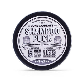 Duke Cannon Supply Co. Men'S Shampoo Puck, 4.5Oz - Barrel Char No. 004 / Over 175 Washes/Sulfate-Free