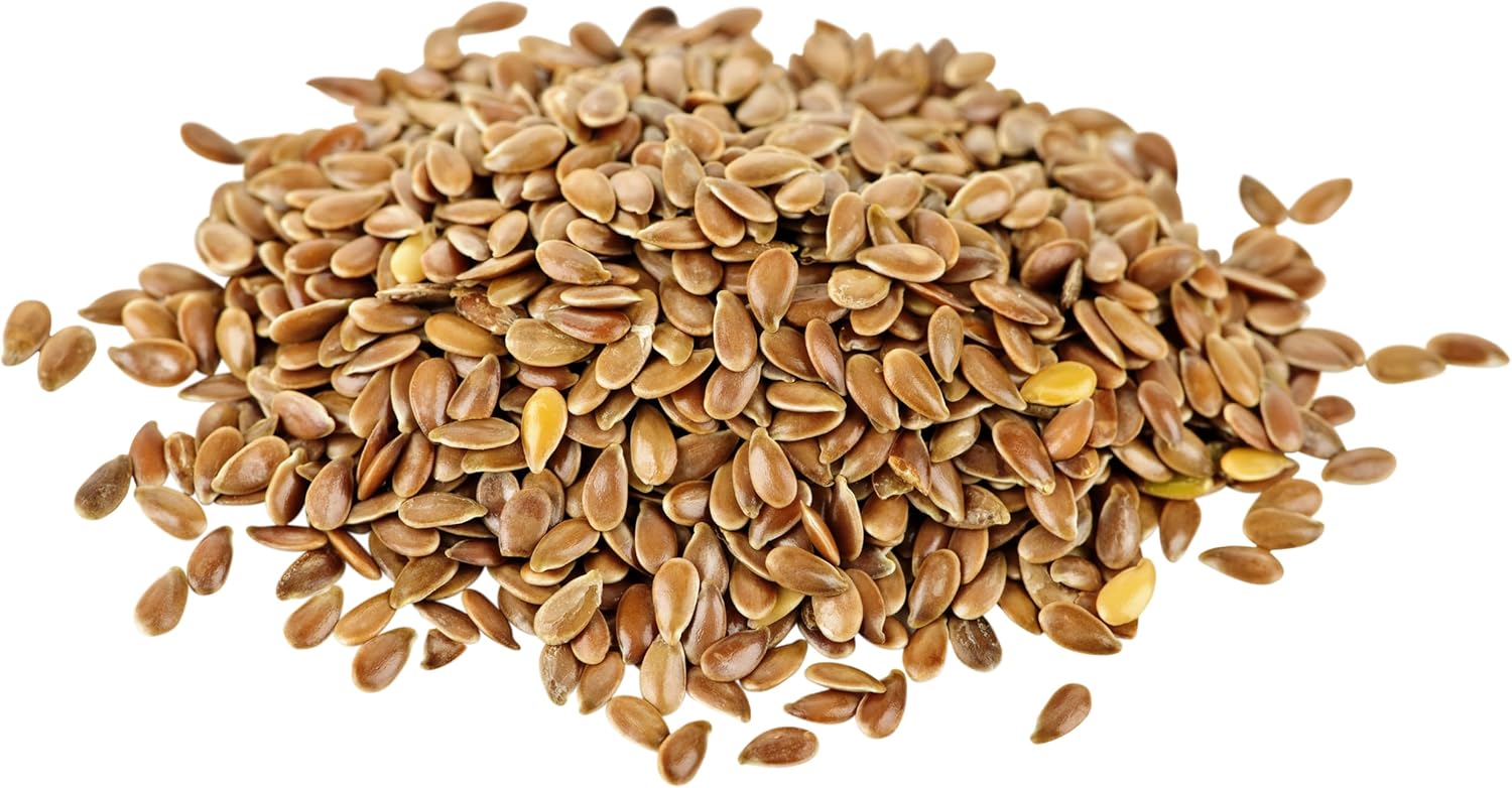 Sussex Wholefoods: Organic Brown Flax Seeds 2Kg - Nutritious, Fibre-Rich Superfood