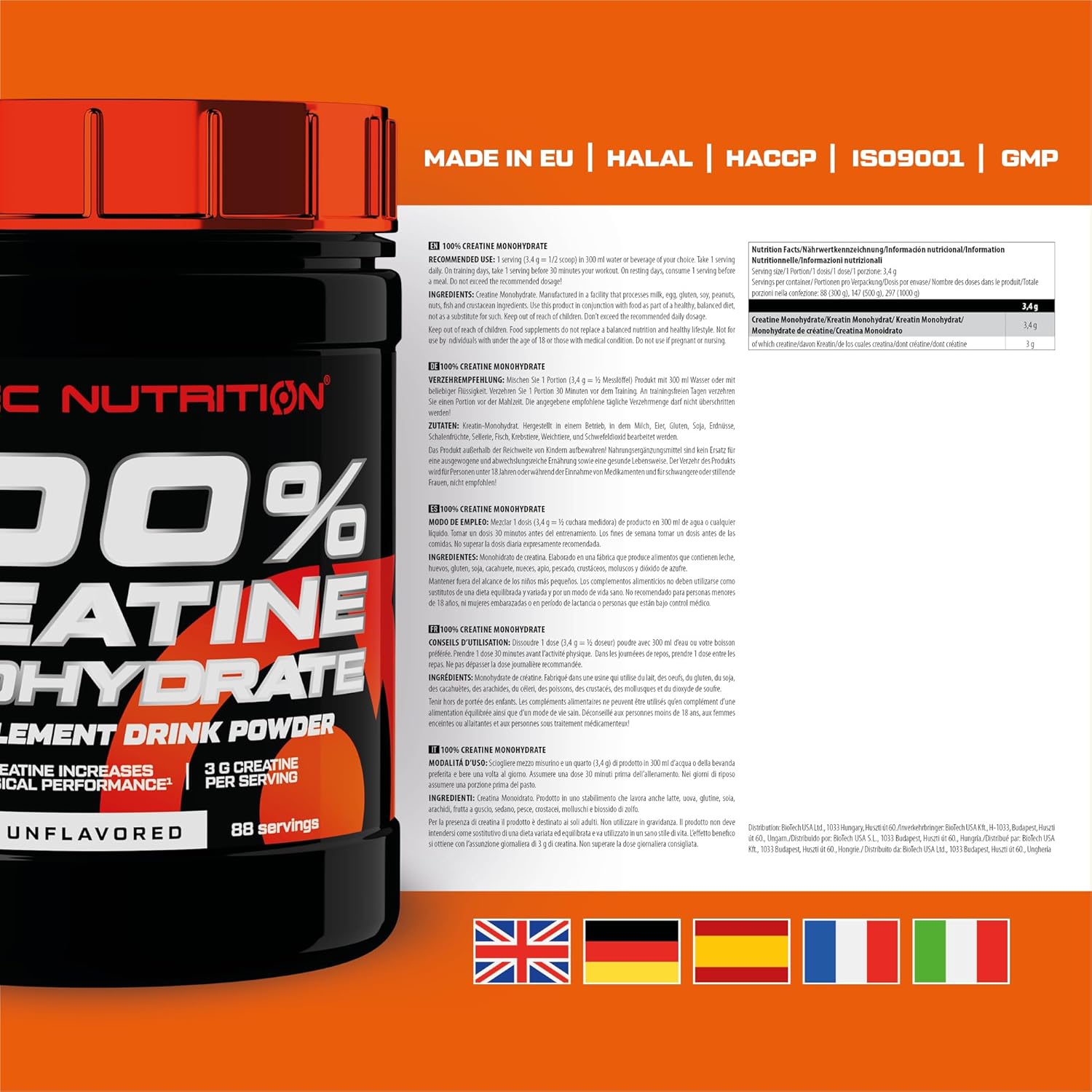 Scitec Nutrition 100% Creatine Monohydrate, 300g : Amazon.co.uk: Health & Personal Care