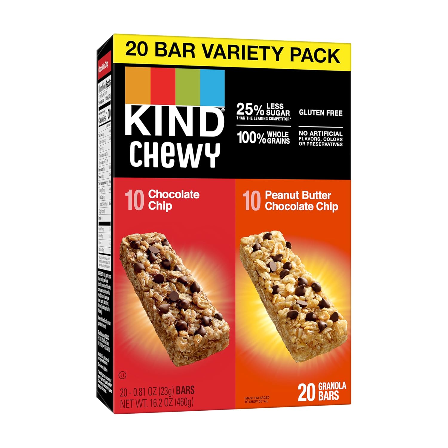 Kind Granola Chewy Bar, Variety Pack, Gluten Free, 20 Count (Pack Of 4)