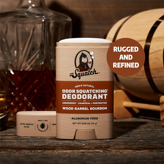 2.65Oz Wide Stick Deodorant 2-Pack - Wood Barrel Bourbon, Birchwood Breeze