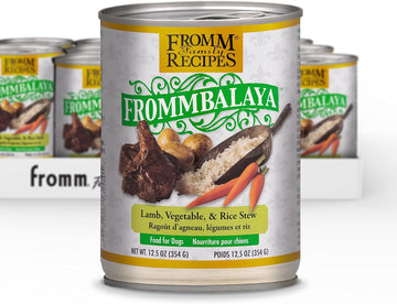 Fromm Frommbalaya Lamb, Vegetable, & Rice Stew Dog Food - Premium Wet Dog Food - Lamb Recipe - Case Of 12 Cans