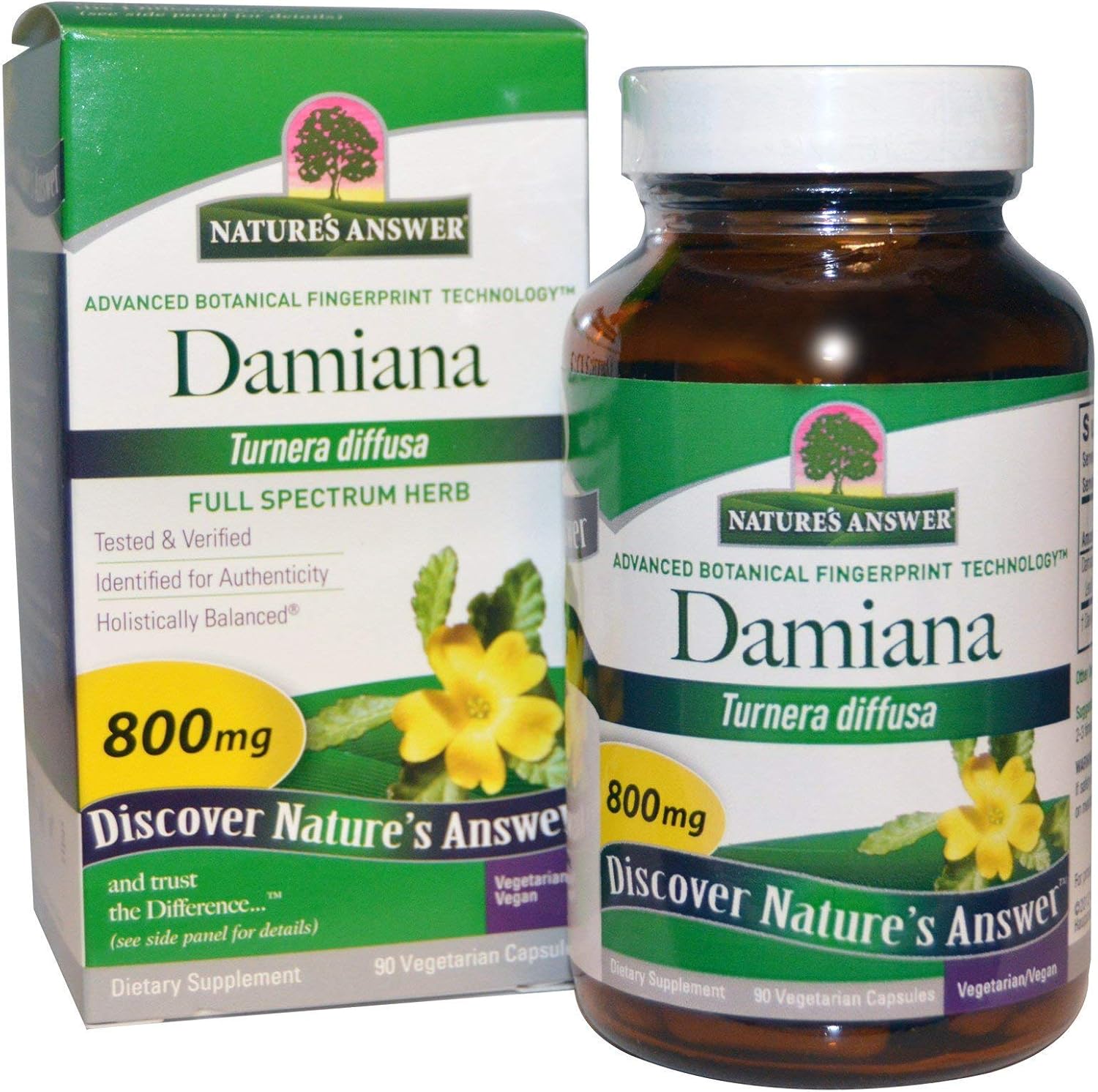 Nature'S Answer - Damiana Leaf - 90 Vegetarian Capsules (1X90 Sgel)