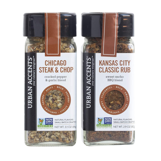 Urban Accents BODACIOUS BBQ, Gourmet BBQ, Grilling Spices for Smoking Meat and Meat Rubs (Set of 5) - A Dryglaze, Meat Spices and Dry Rubs BBQ Cooking Gift Set-Gift for Any Occasion