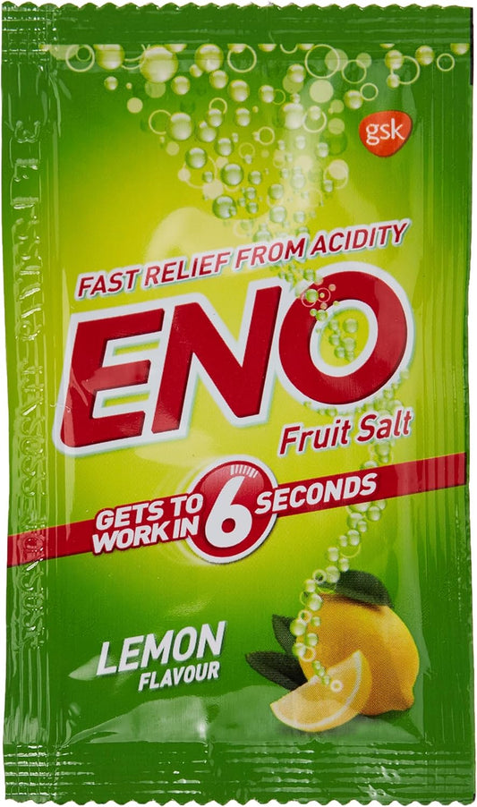 Eno Fruit Salt Lemon Herbs Flavor Relief From Acidity Problem 60Pcsx5G Sachets