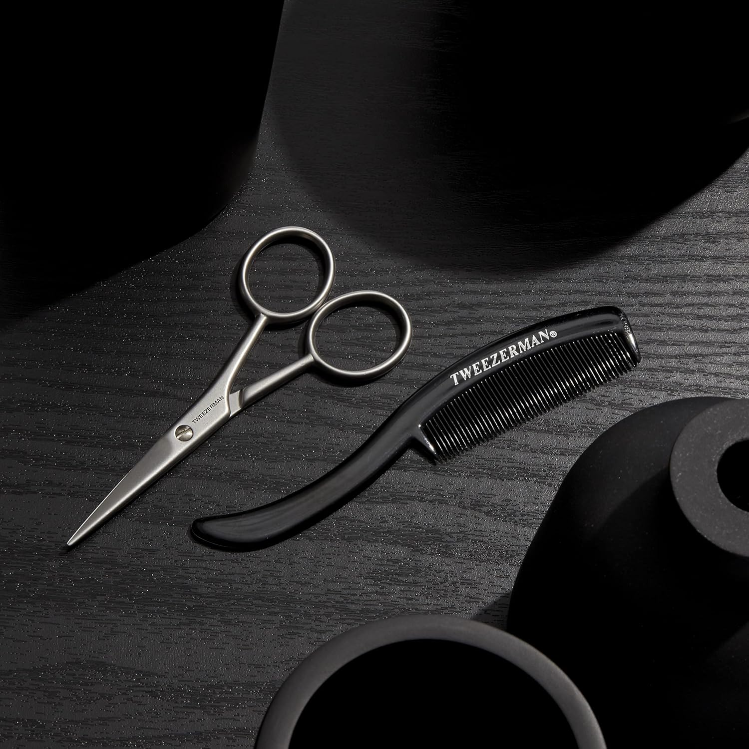 Tweezerman G.E.A.R For Men Moustache Scissors and Comb : Amazon.co.uk: Health & Personal Care