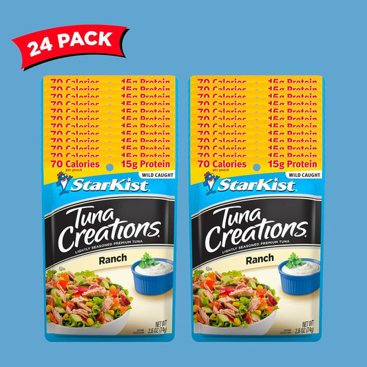 StarKist Tuna Creations, Ranch, 2.6 oz pouch (Pack of 24) (Packaging May Vary)