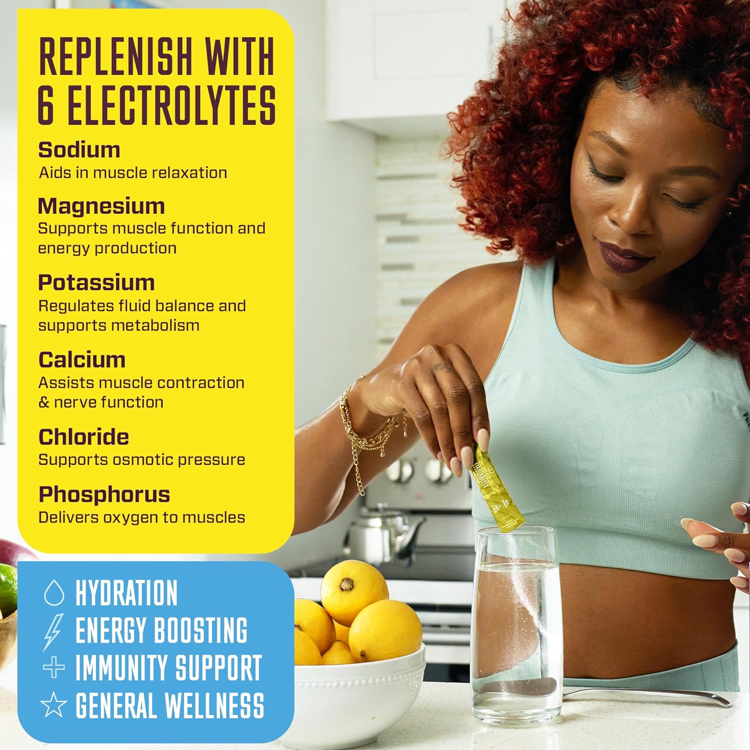 KEY NUTRIENTS Multivitamin Electrolytes Powder No Sugar - Refreshing Lemonade Electrolyte Powder - Endurance & Energy Supplement - Hydration Powder - No Calories - 90 Servings - Made in USA : Health & Household