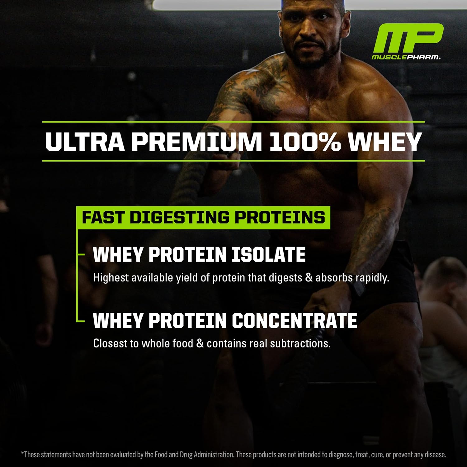 MusclePharm Combat 100% Whey, Cappuccino - 5 lb Protein Powder - Glute
