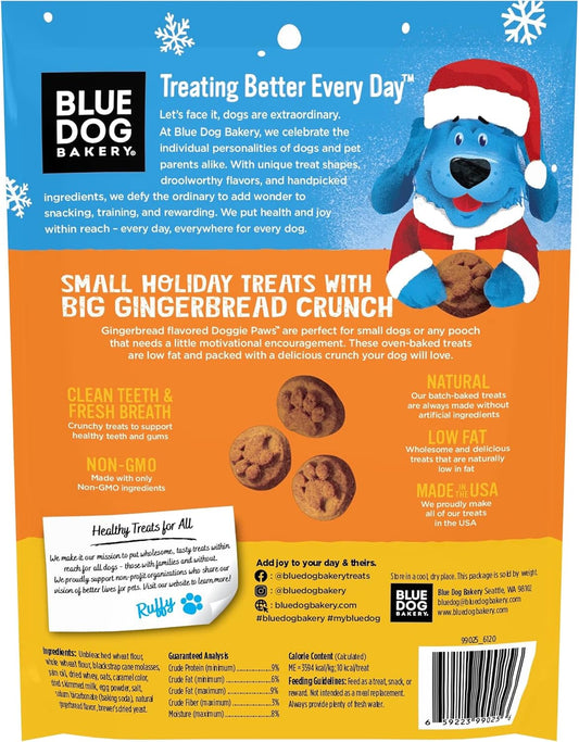 Blue Dog Bakery Natural Doggie Paws, Gingerbread Flavor, 10 Ounce (Pack of 8) : Pet Supplies