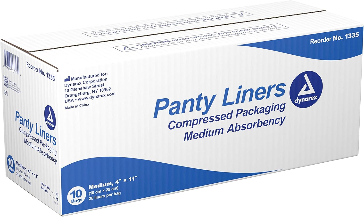 Incontinence Pant Liner 4" x 11" Bag 25 : Health & Household