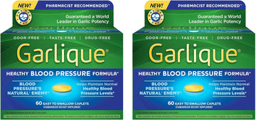 Garlique Healthy Blood Pressure Formula 60 ct (60 Count (Pack of 2))