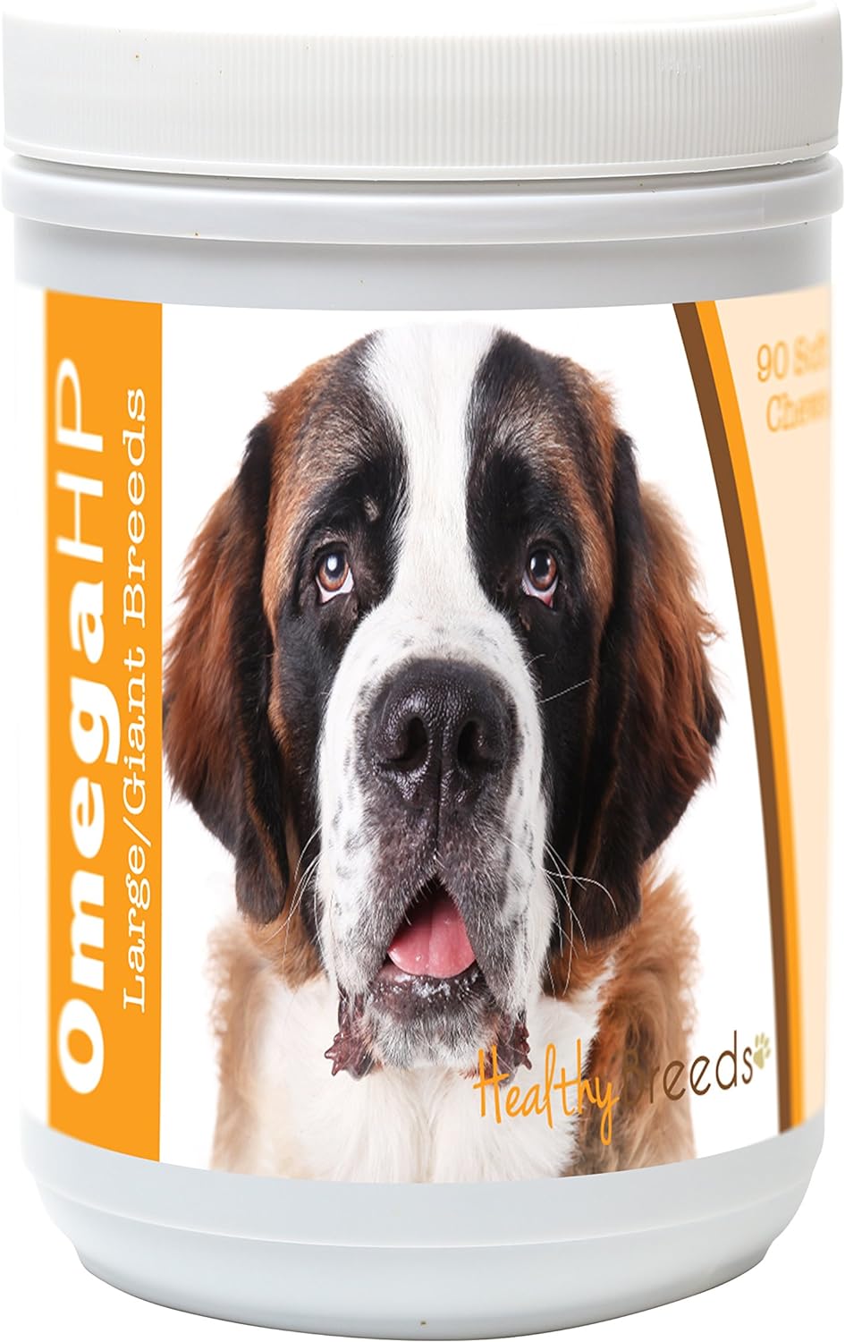 Healthy Breeds Saint Bernard Omega HP Fatty Acid Skin and Coat Support Soft Chews 90 Count : Pet Supplies