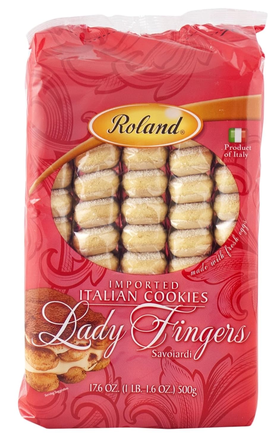 Roland Foods Lady Fingers, Savoiardi, 17.6 Ounce Package, Pack of 10
