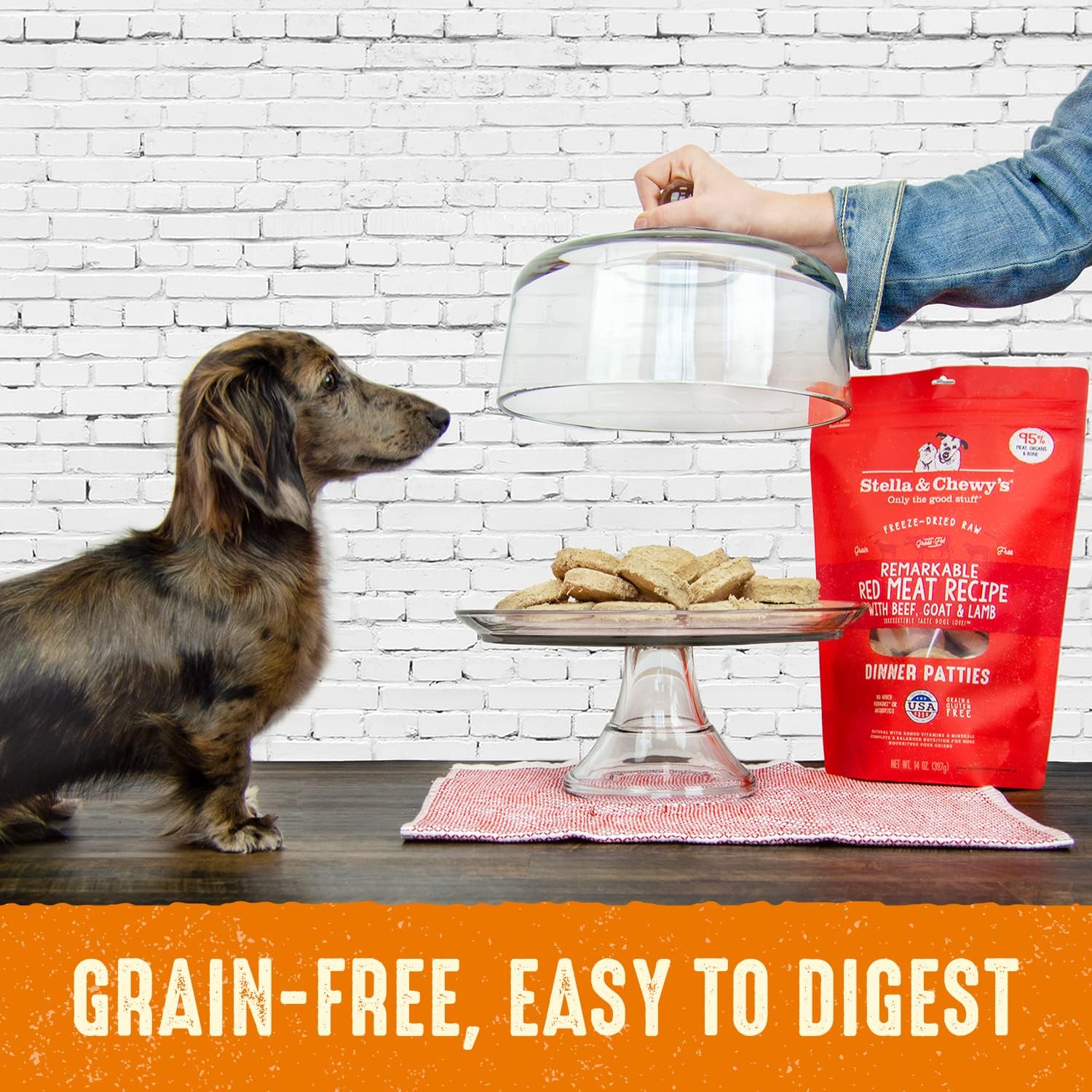 Stella & Chewy's Freeze Dried Raw Dinner Patties – Grain Free Dog Food, Protein Rich Stella’s Super Beef Recipe – 25 oz Bag : Pet Supplies