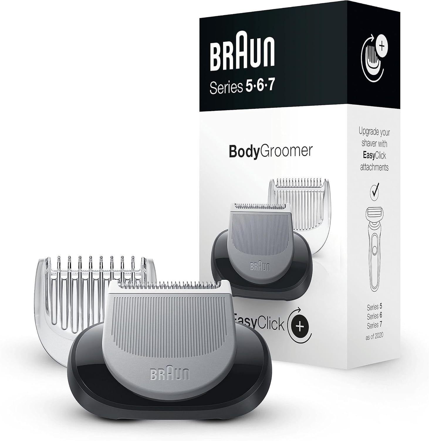 Braun EasyClick ORIGINAL Cleansing Brush Refill For Series 5, 6 and 7 Electric Shaver, Cleans, Exfoliates and Refines Your Skin, For New Generation, White : Amazon.co.uk: Health & Personal Care