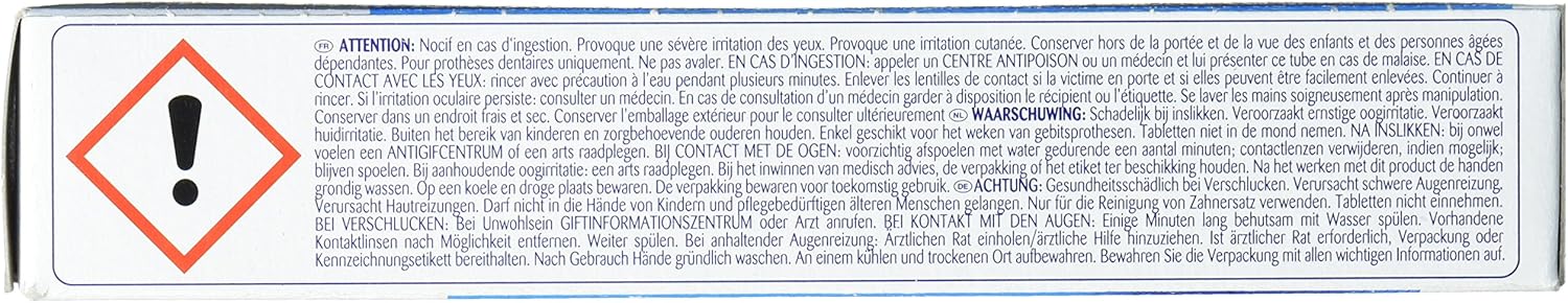 Steradent Active Fresh Tablets For Denture Cleaning, 60+30 Triple Action Formula Tablets