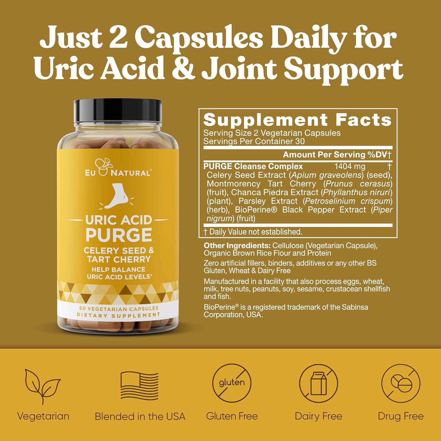 Uric Acid Purge and Primal Move Bundle - Advanced Whole-Body Joint Health Support for Active Mobility, Flexbility & Comfort : Health & Household