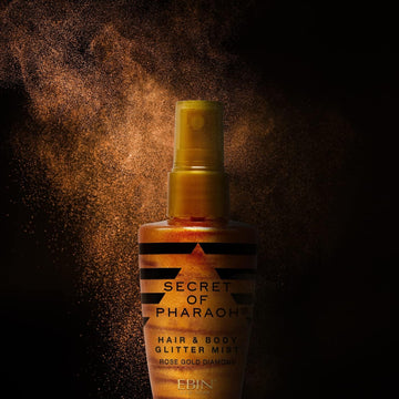 Ebin New York Secret Of Pharaoh Hair & Body Glitter Mist Spray, Easy To Apply, Hydrating, Cruelty-Free, Gifts For Girls, Boys, Men - Gold, 2.37 Fl Oz