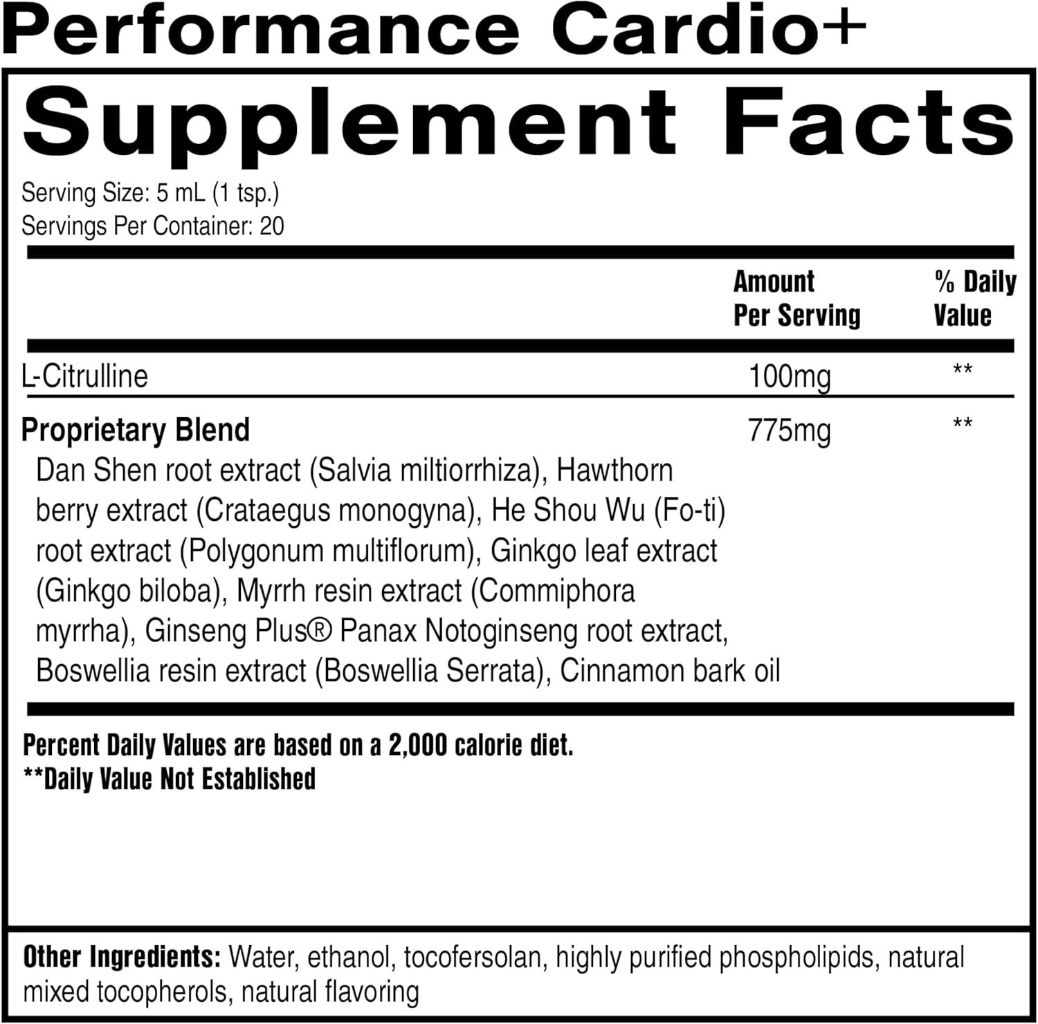 Quicksilver Scientific Performance Cardio+ - Herbal Supplement to Support Blood Circulation & Brain Health - Cardiovascular Supplement with Hawthorn Berry + He Shou Wu + Ginseng Extract (3.38 oz) : Health & Household