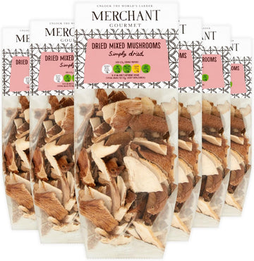 Merchant Gourmet Dried Porcini Mushrooms - Vegan (Dried Mixed Mushrooms 6X25G)
