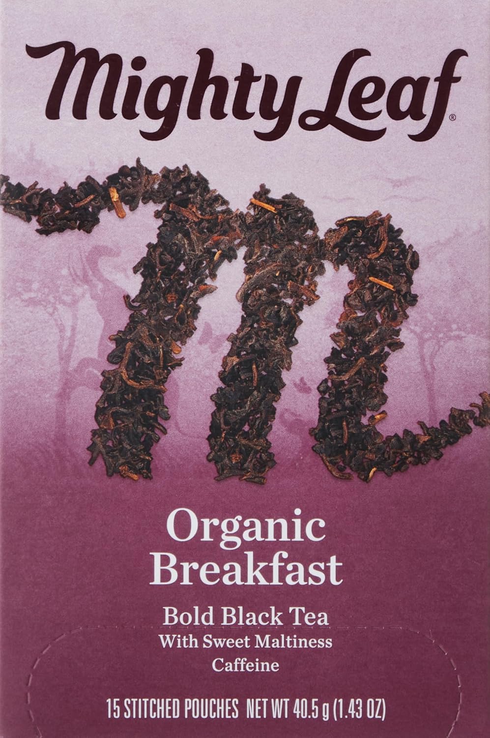 Mighty Leaf Tea Organic Breakfast Hand-Stiched Tea Bags, 15 Ct