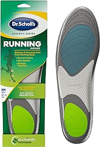 Dr. Scholls Athletic Series Running Insoles for MenSmall1 PairSize 7.5-10