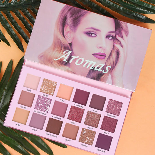 Ucanbe 20 Colors Nude Eyeshadow Palette, High Pigmented Shimmer Matte Metallic Eye Shadow Pallets, Long Lasting Blendable Neutral Smokey Warm Bronze Eye Makeup