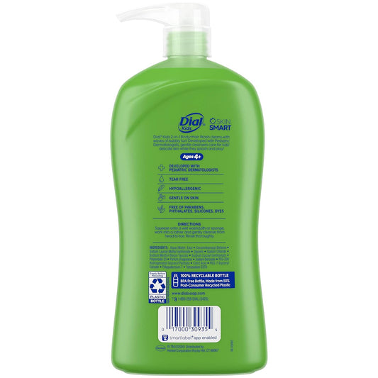 Dial Kids 2-In-1 Body+Hair Wash, Melon, 32 Fl Oz