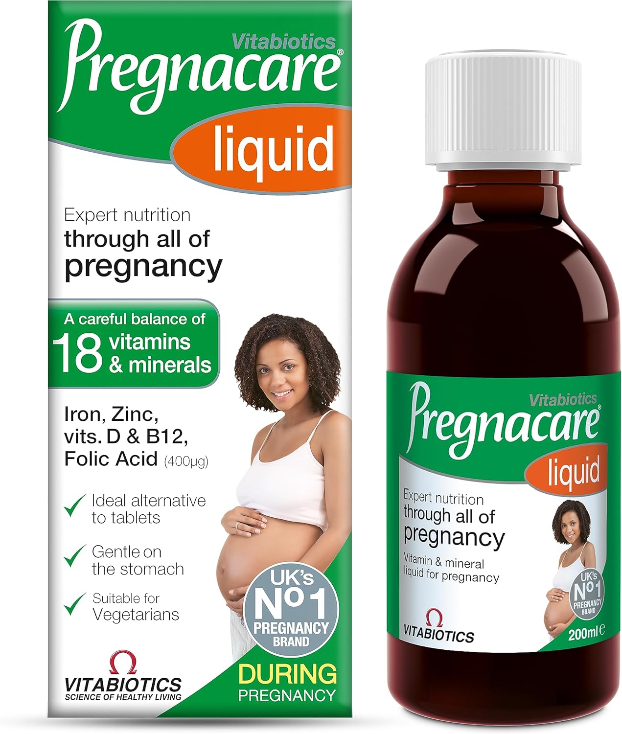 Vitabiotics Pregnacare Liquid - 200 ml by Pregnacare : Health & Household