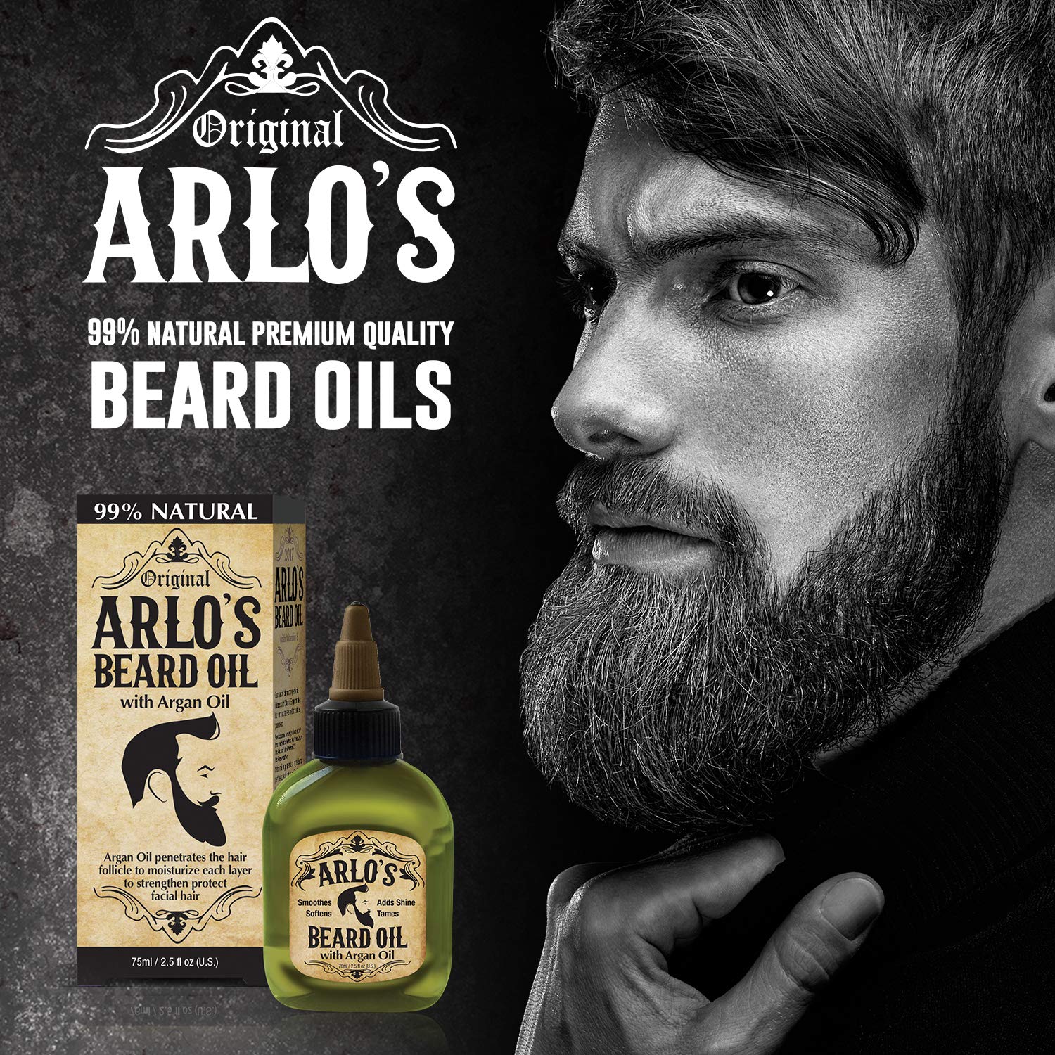 Arlo'S 2-In-1 Beard Wash And Conditioner 12 Oz. - Pro Growth Formula